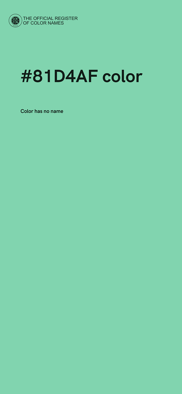 #81D4AF color image
