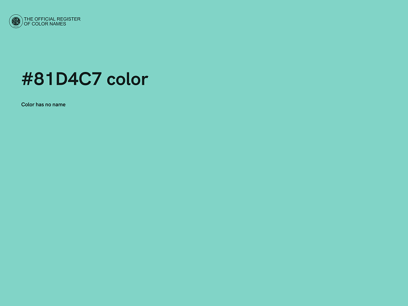#81D4C7 color image