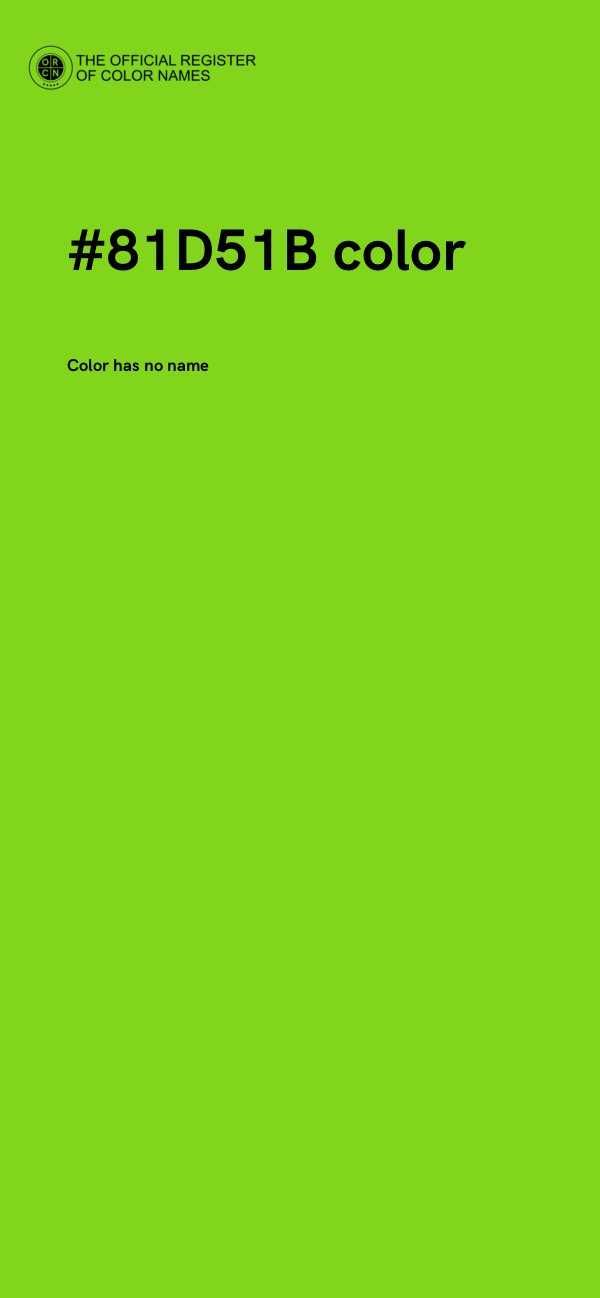 #81D51B color image