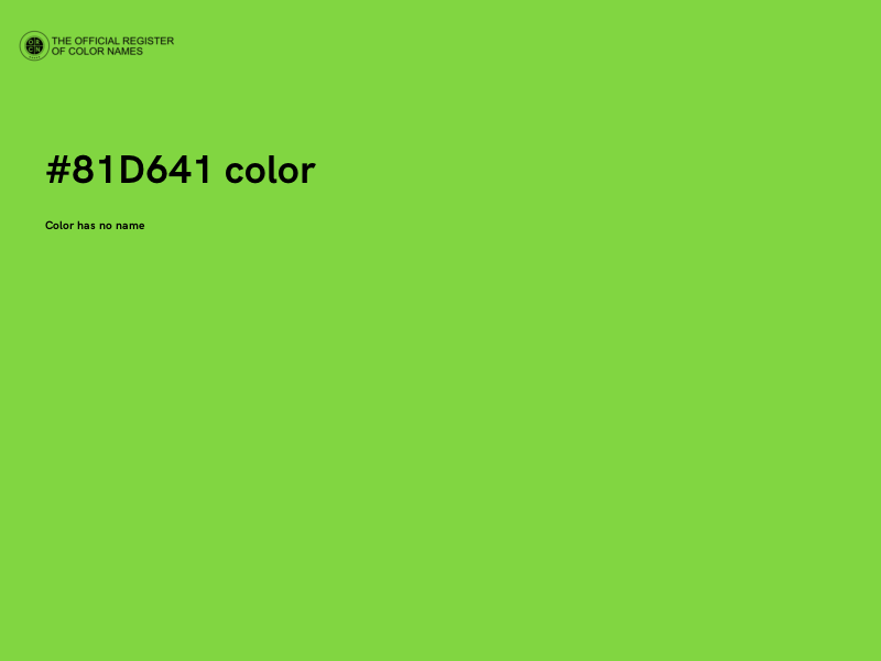 #81D641 color image