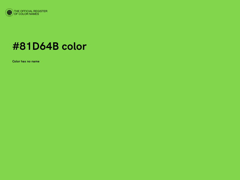 #81D64B color image