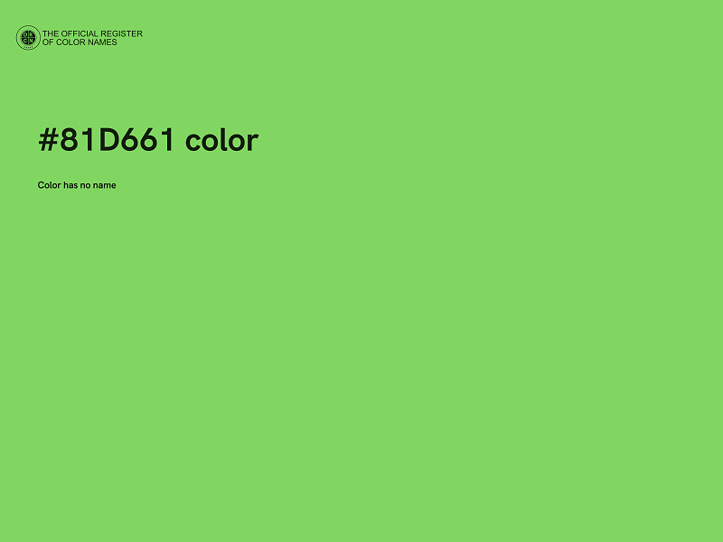 #81D661 color image