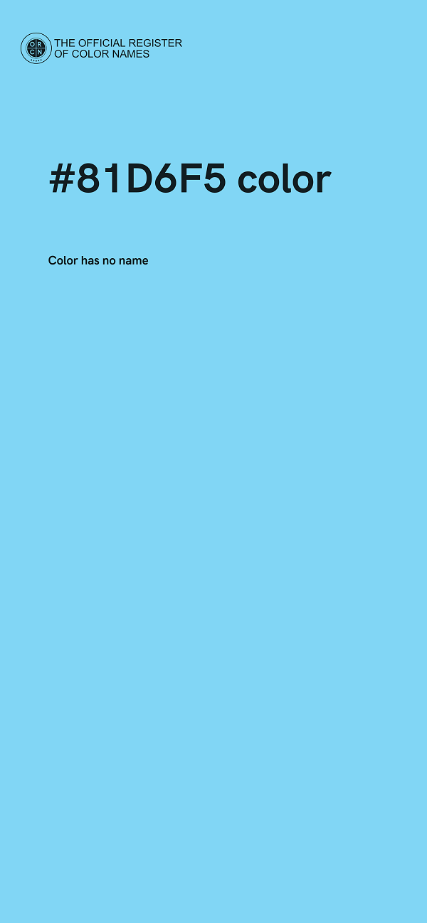 #81D6F5 color image
