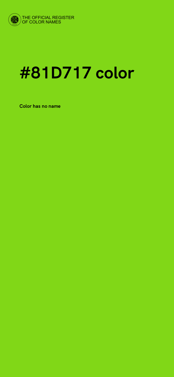 #81D717 color image