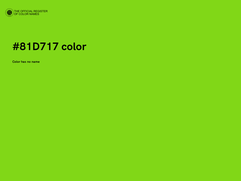 #81D717 color image