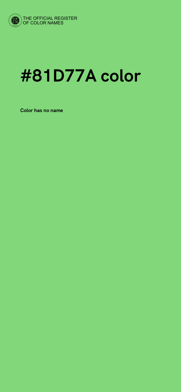#81D77A color image