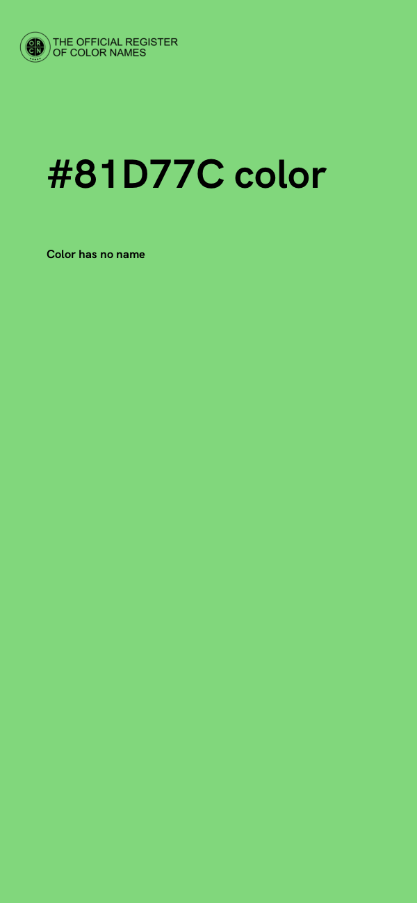 #81D77C color image