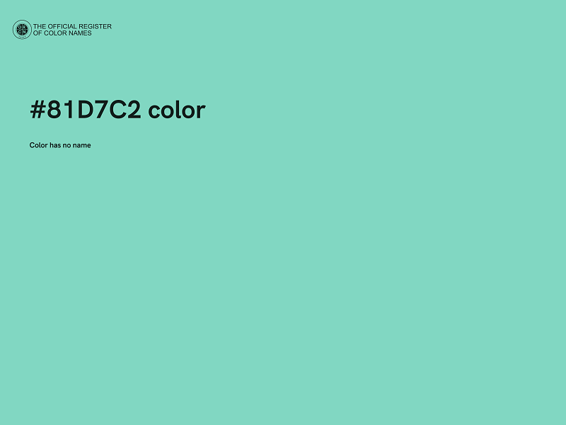 #81D7C2 color image