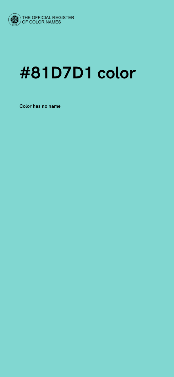 #81D7D1 color image