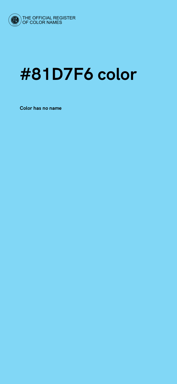 #81D7F6 color image