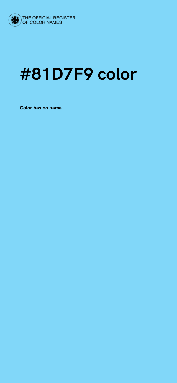 #81D7F9 color image