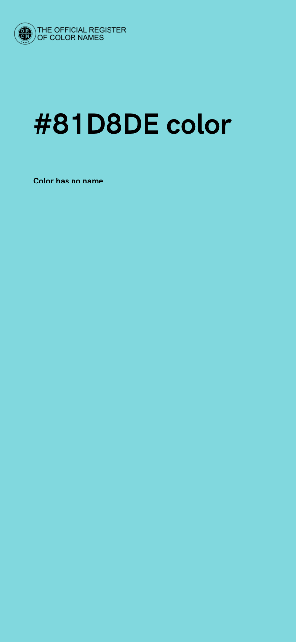 #81D8DE color image