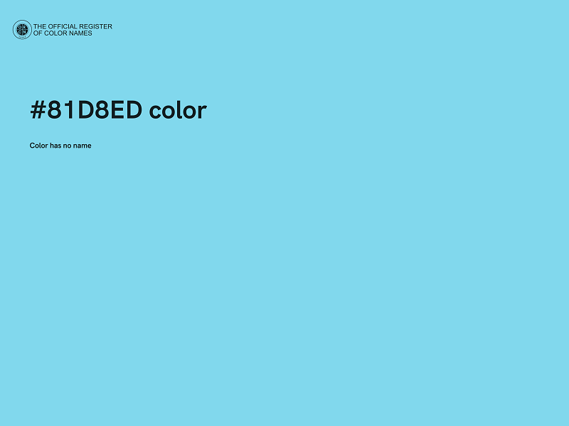 #81D8ED color image