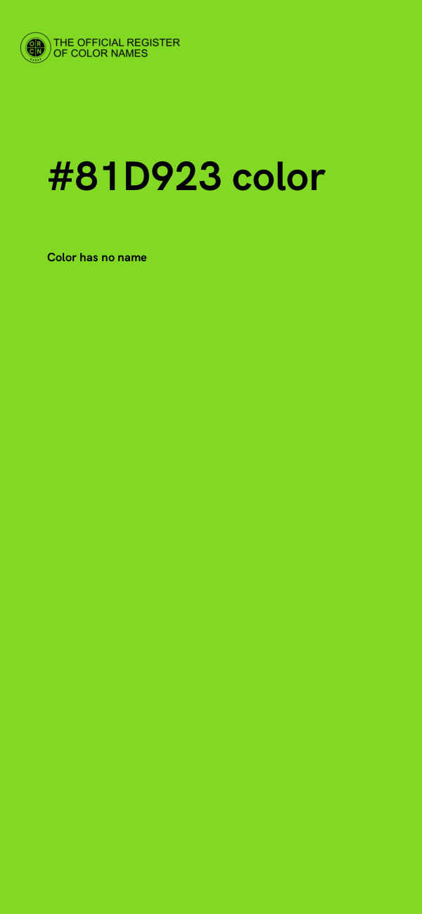 #81D923 color image