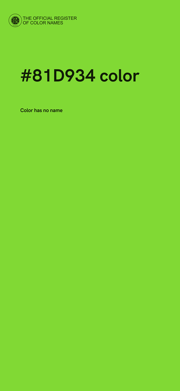 #81D934 color image