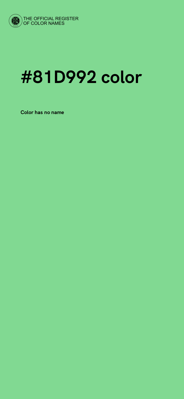 #81D992 color image