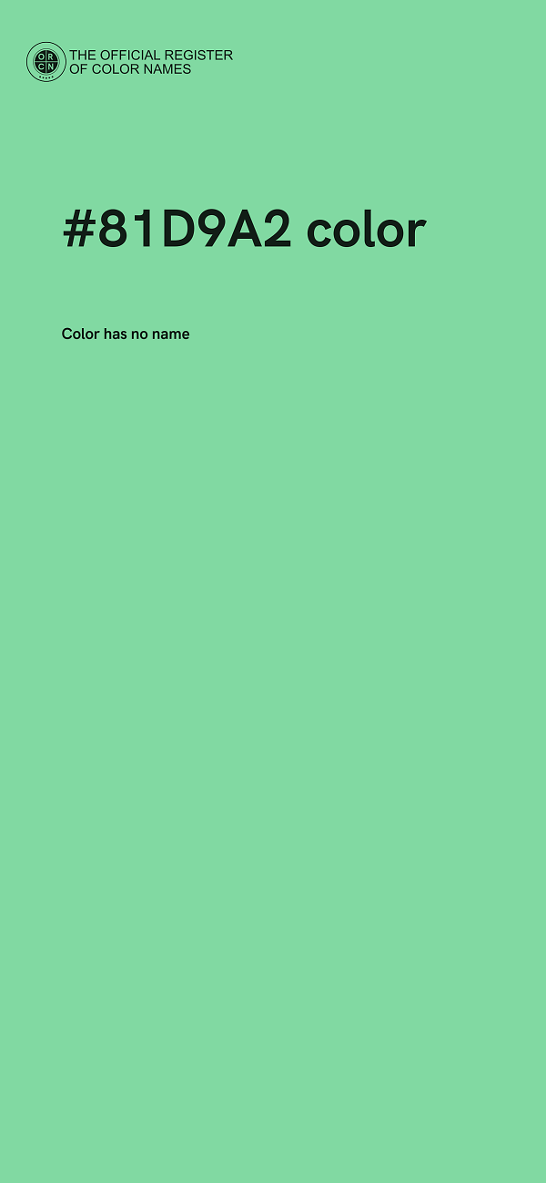 #81D9A2 color image