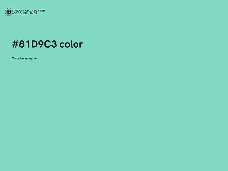 #81D9C3 color image