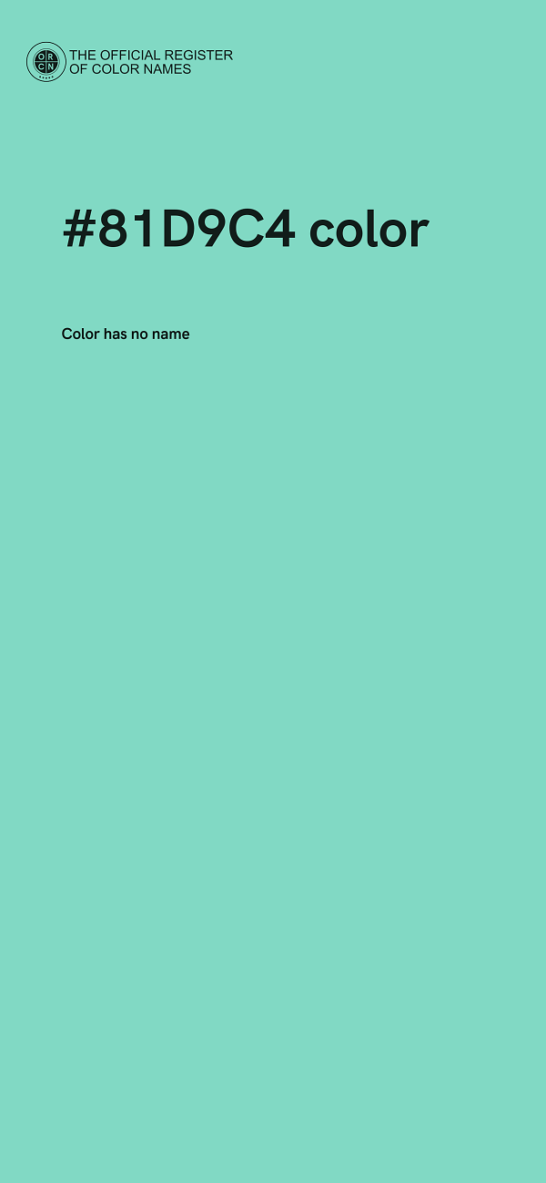 #81D9C4 color image