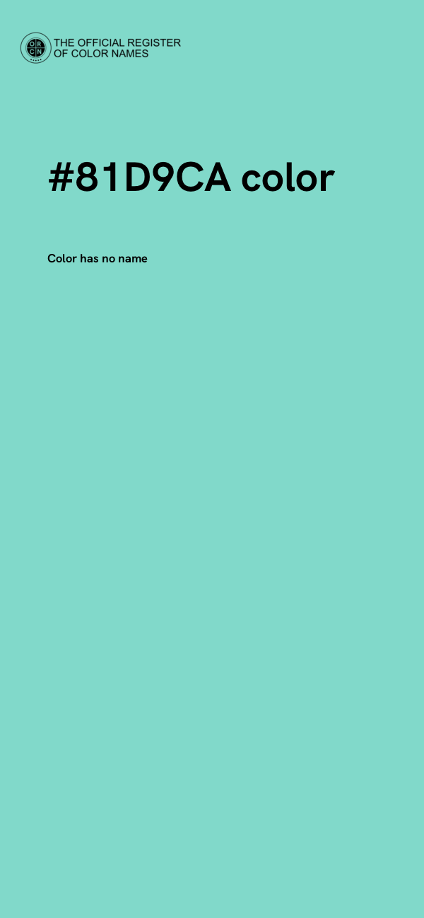 #81D9CA color image