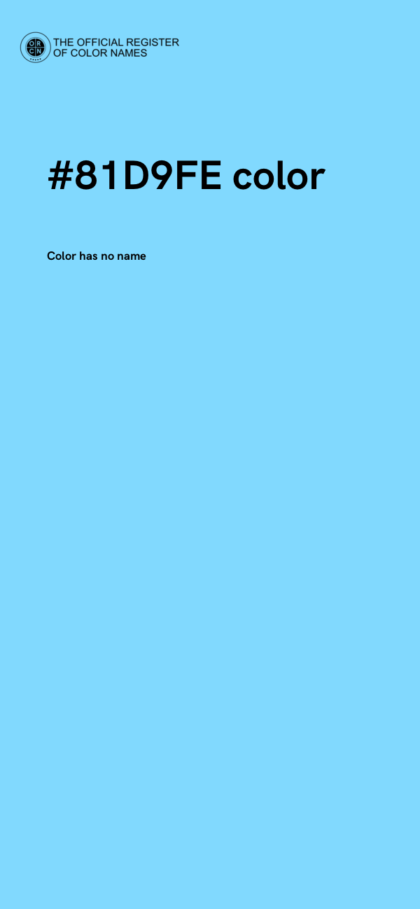 #81D9FE color image