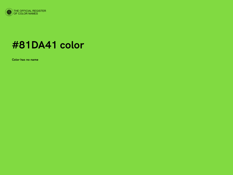 #81DA41 color image