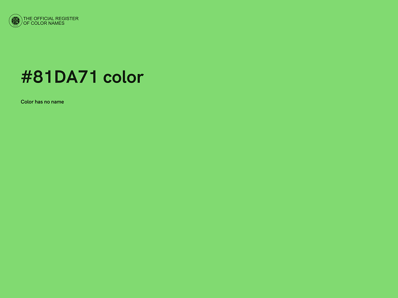 #81DA71 color image