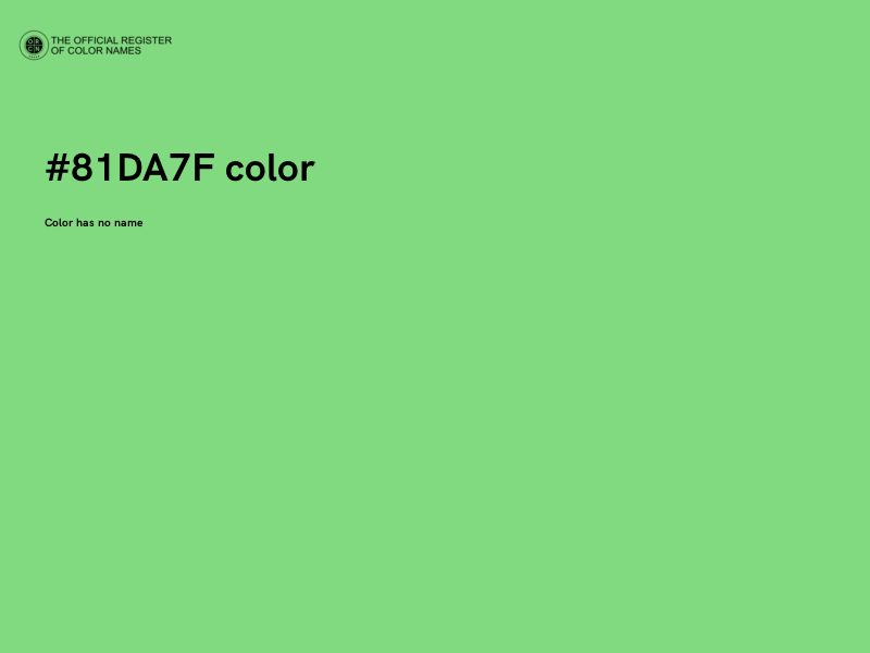 #81DA7F color image