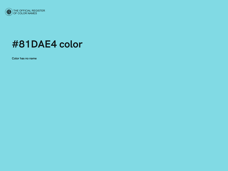 #81DAE4 color image