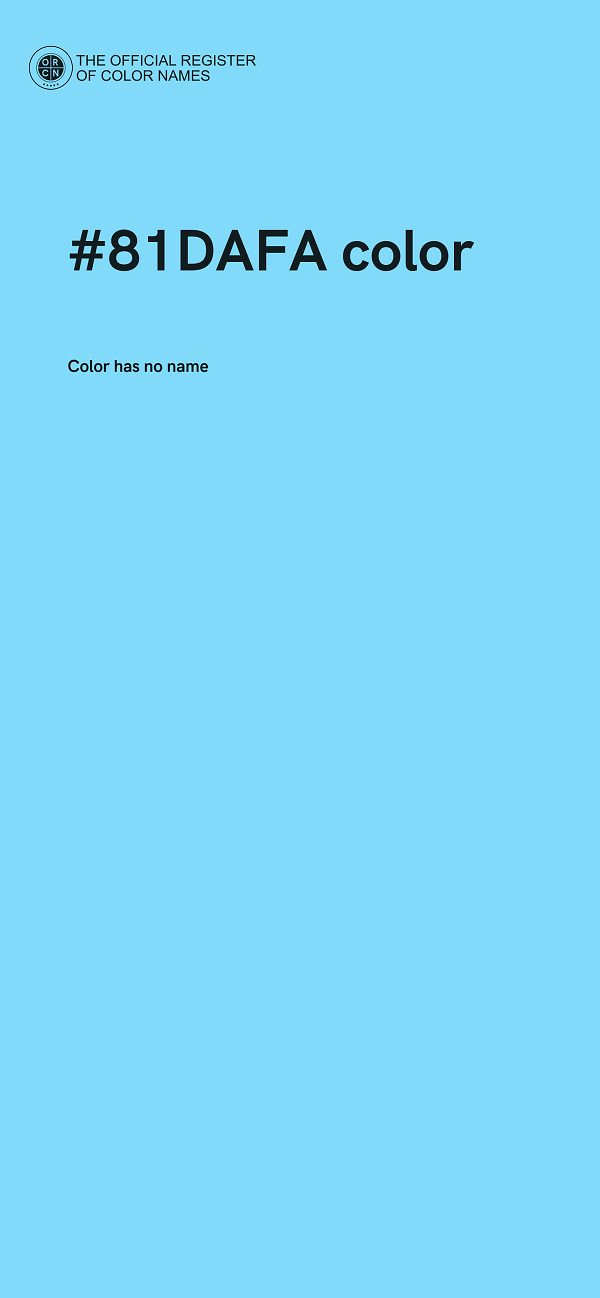 #81DAFA color image