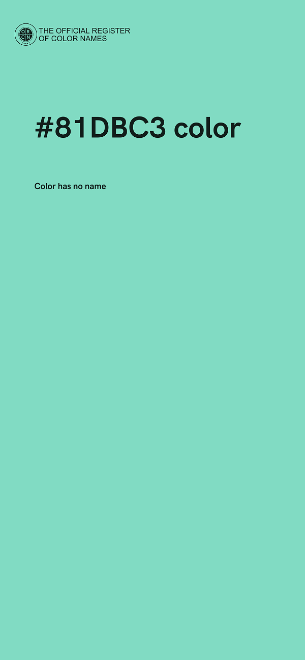 #81DBC3 color image