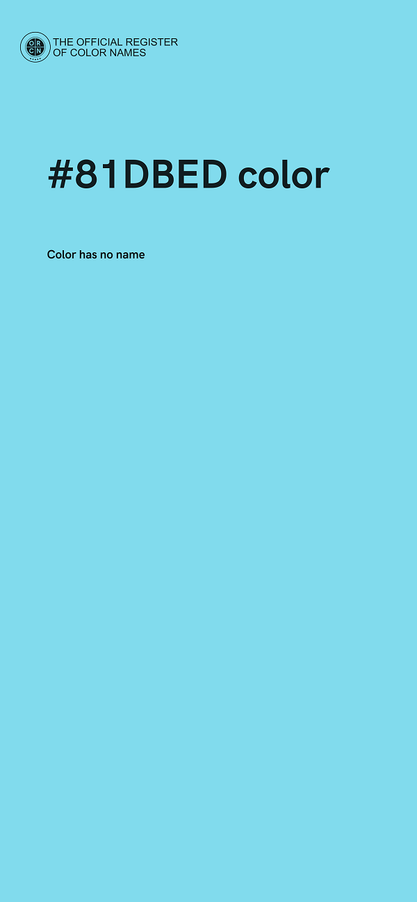 #81DBED color image