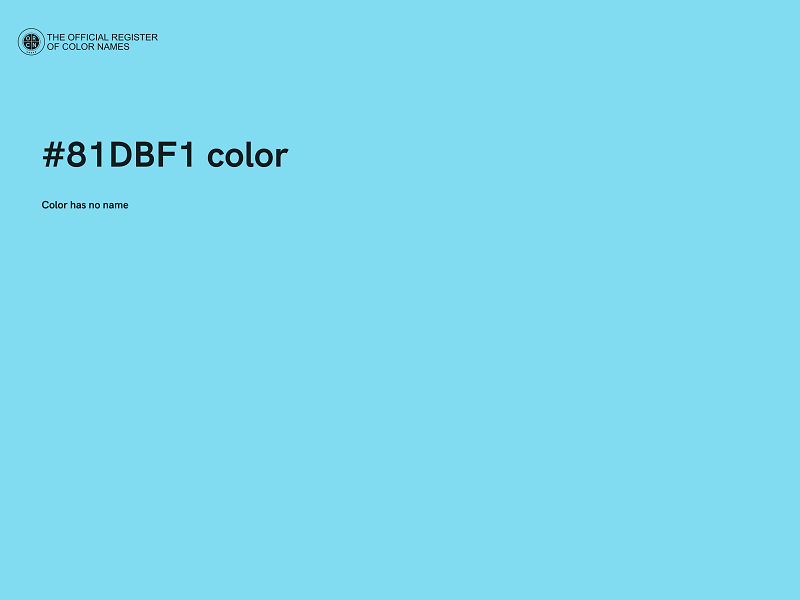 #81DBF1 color image