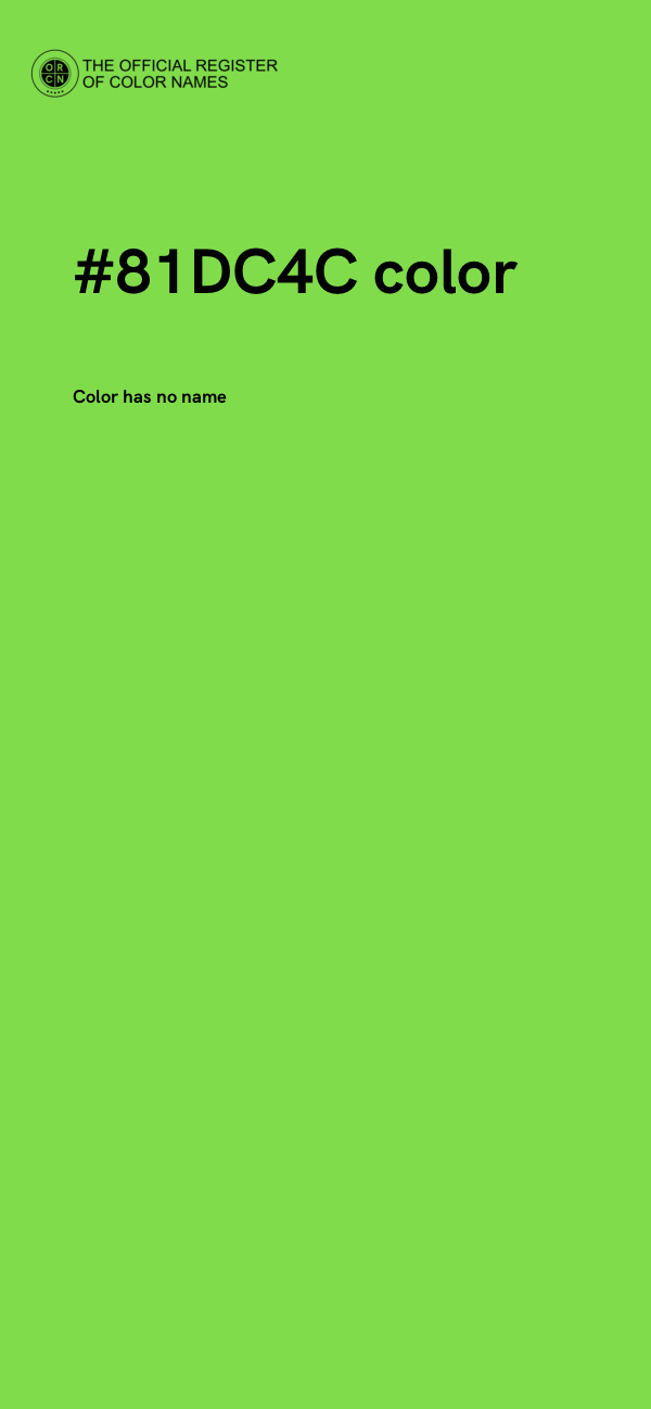 #81DC4C color image
