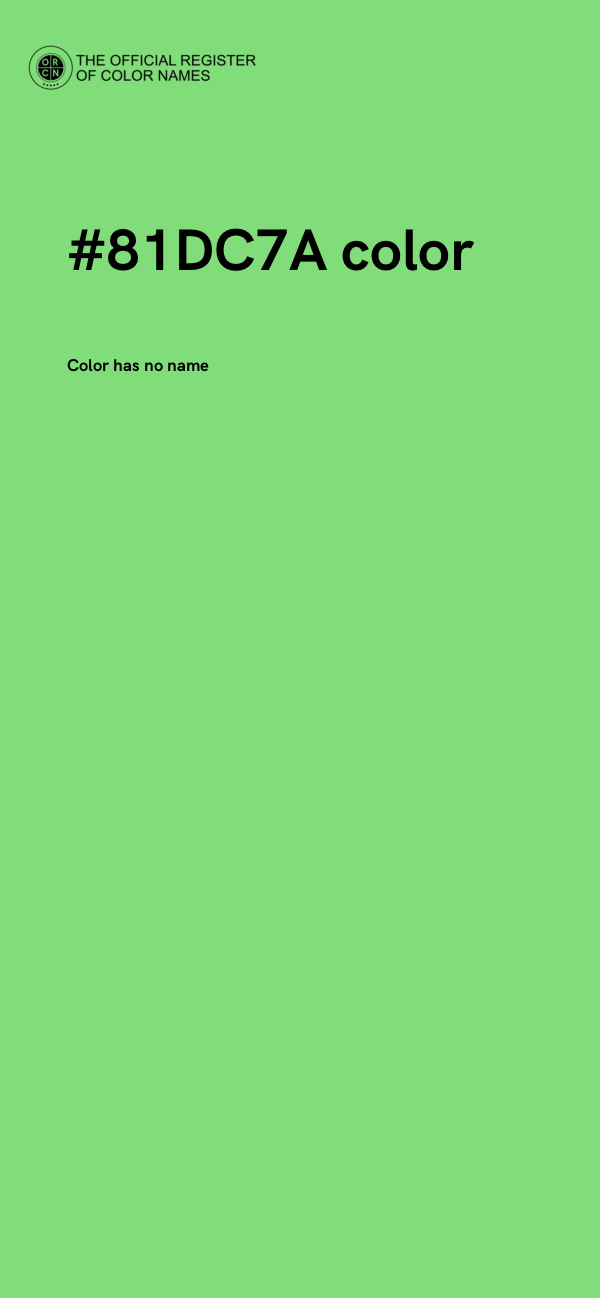 #81DC7A color image