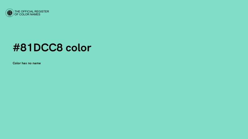 #81DCC8 color image