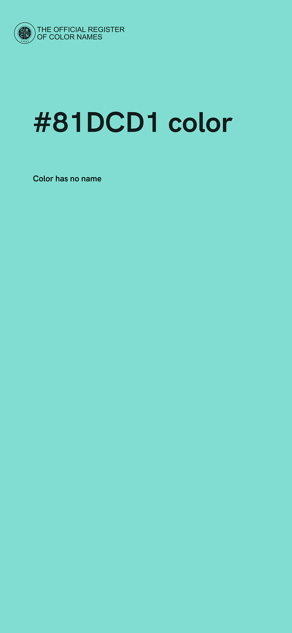 #81DCD1 color image