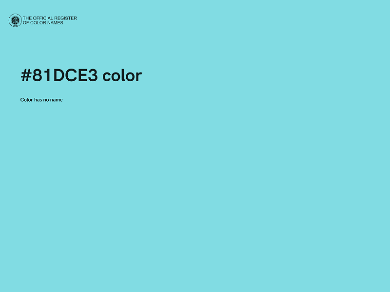#81DCE3 color image