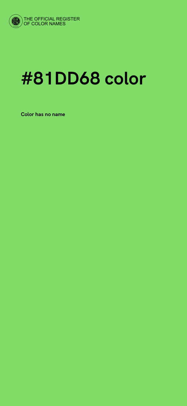 #81DD68 color image