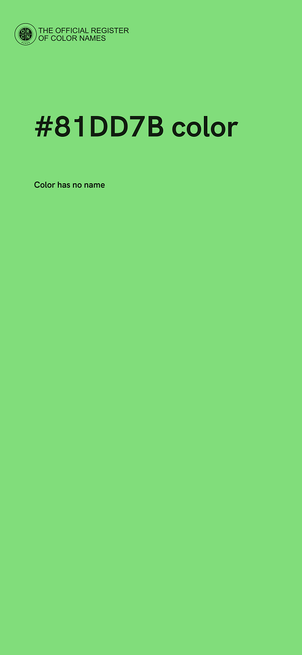#81DD7B color image