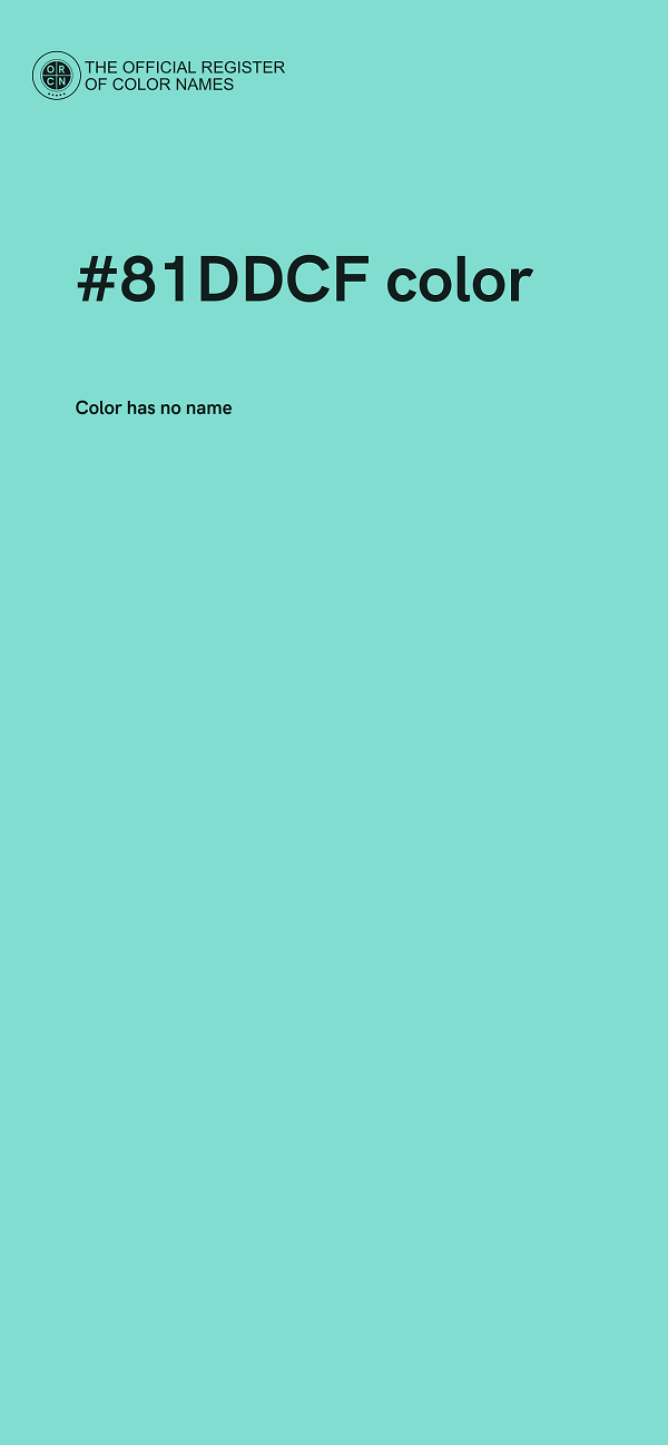 #81DDCF color image