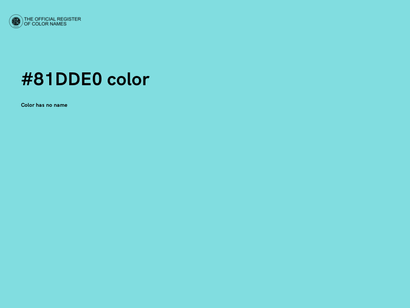 #81DDE0 color image