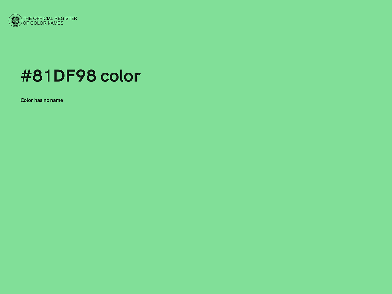 #81DF98 color image