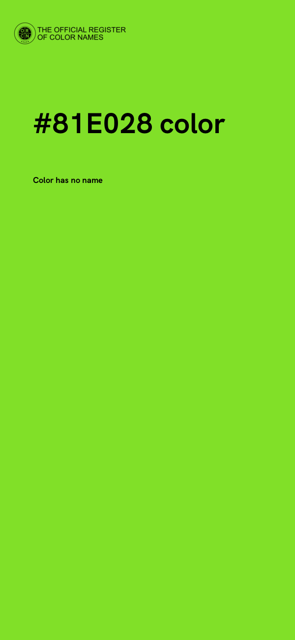 #81E028 color image