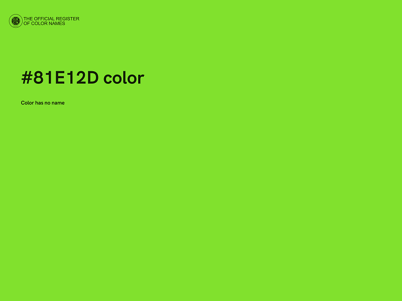 #81E12D color image
