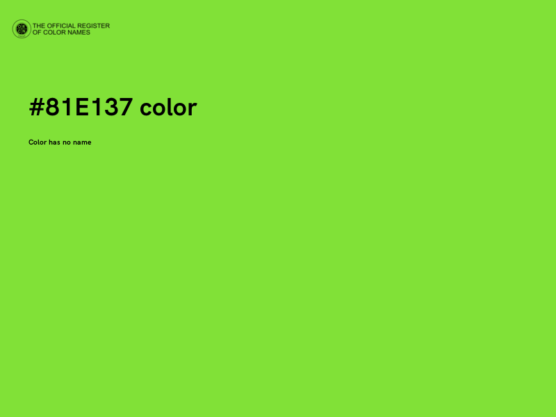 #81E137 color image