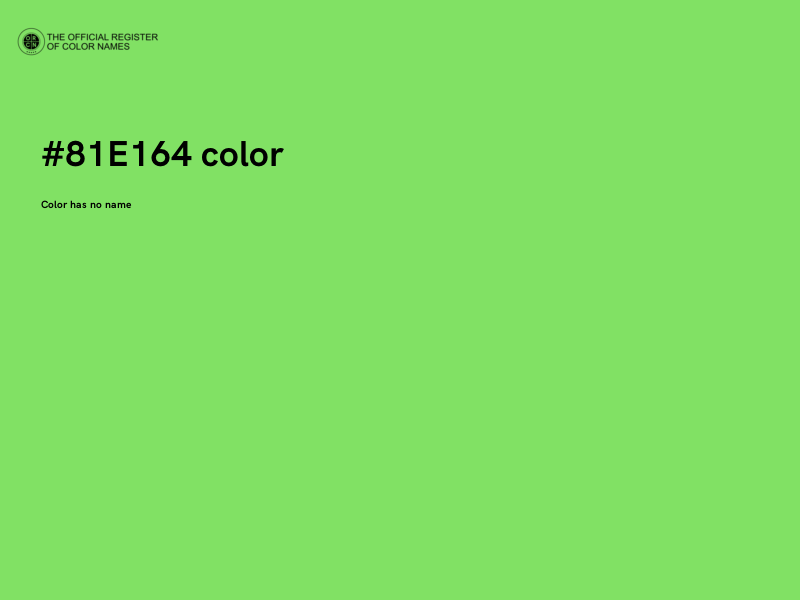 #81E164 color image