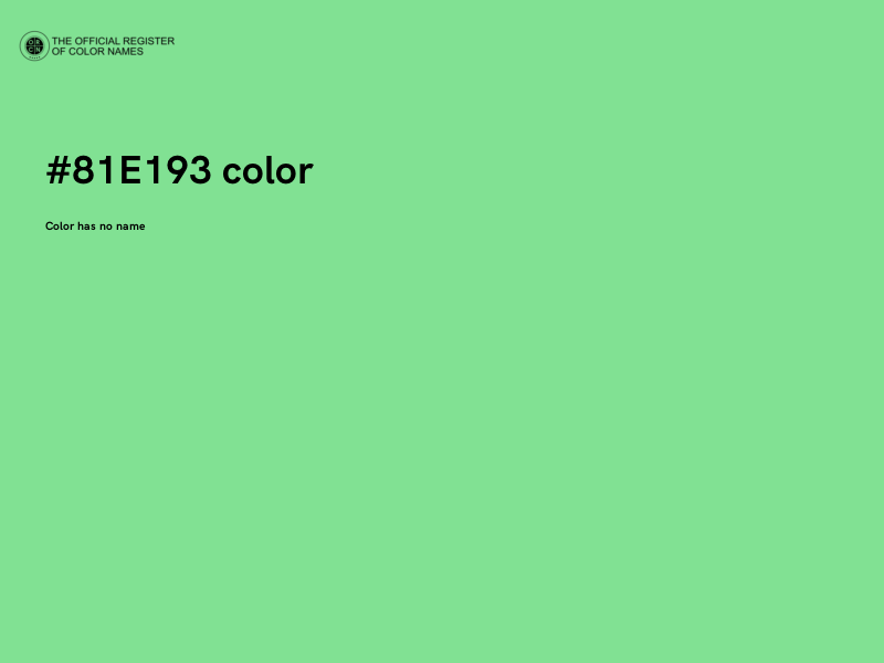 #81E193 color image
