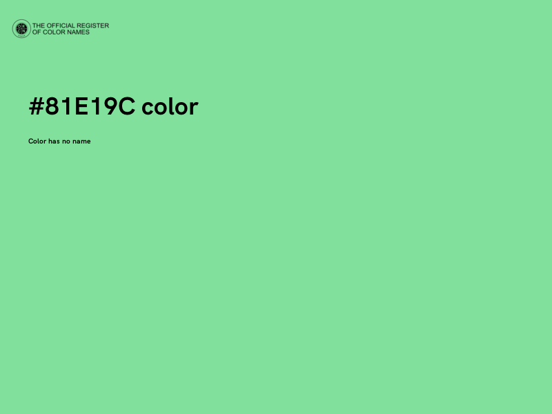 #81E19C color image