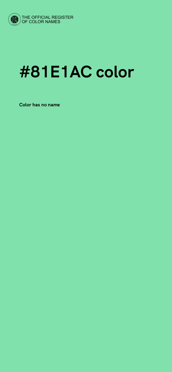 #81E1AC color image